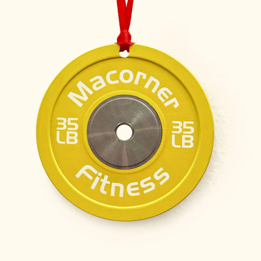 Bumper Plate - Personalized Gym Christmas Ornament