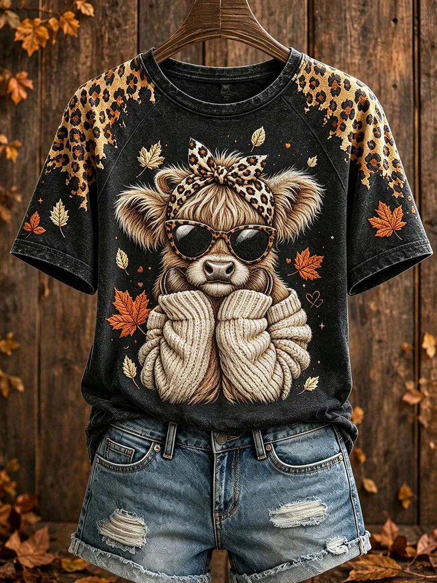 Women's Autumn Highland Denim T-shirts