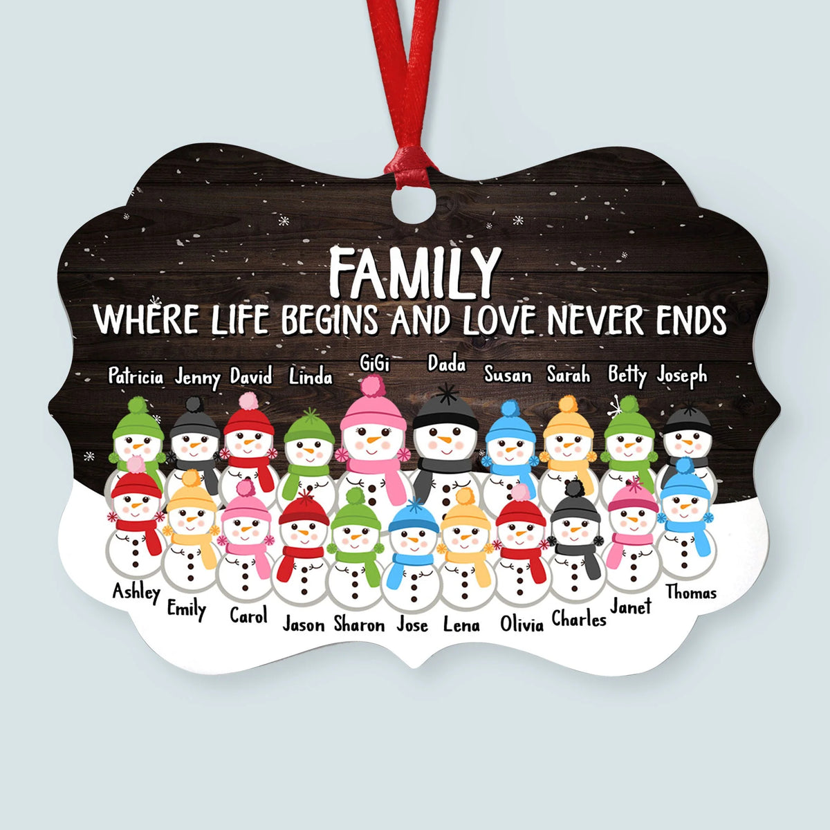 This Is Us A Whole Lot Of Love - Personalized Family Ornament - Gift For Grandma