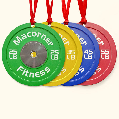 Bumper Plate - Personalized Gym Christmas Ornament